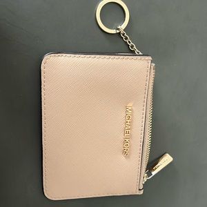 Michael Kors keychain wallet- Like new!